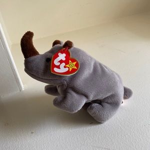 Ty Beanie Baby: Spike the Rhinoceros | Stuffed Animal | MWMT